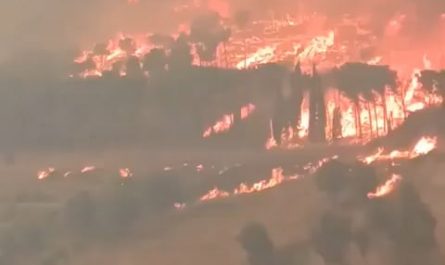Wildfires force more than 200,000 in total to flee in France and Spain, authorities say