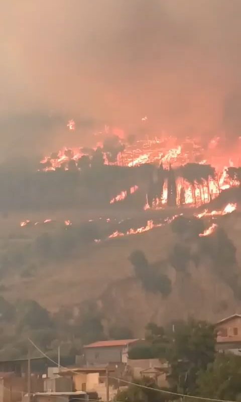 Wildfires force more than 200,000 in total to flee in France and Spain, authorities say