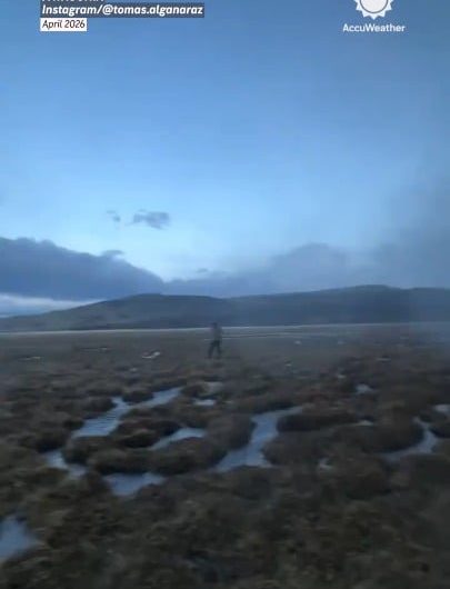 Winds in Patagonia reaching hurricane-force speeds, exceeding 100 mph