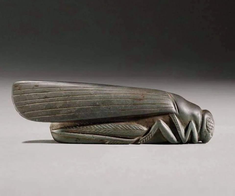 Ancient Babylonians carved standard weights into the shape of animals. This grasshopper-shaped one is nearly 3,800 years old