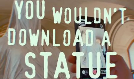 British artist does, in fact, download a statue