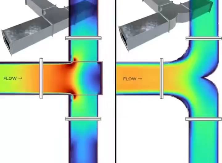CFD simulation through the vents