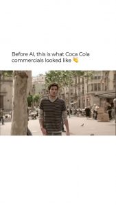 Coca cola commercials before Artificial Intelligence