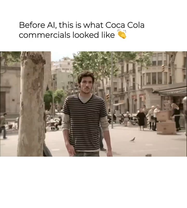 Coca cola commercials before Artificial Intelligence