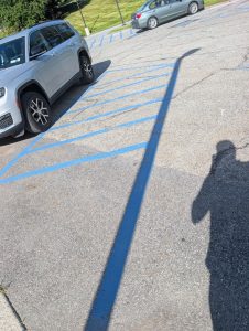 Noticed when leaving work