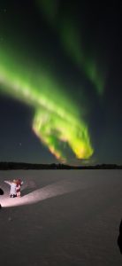 Picture of Aurora Borealis that I took in Lapland