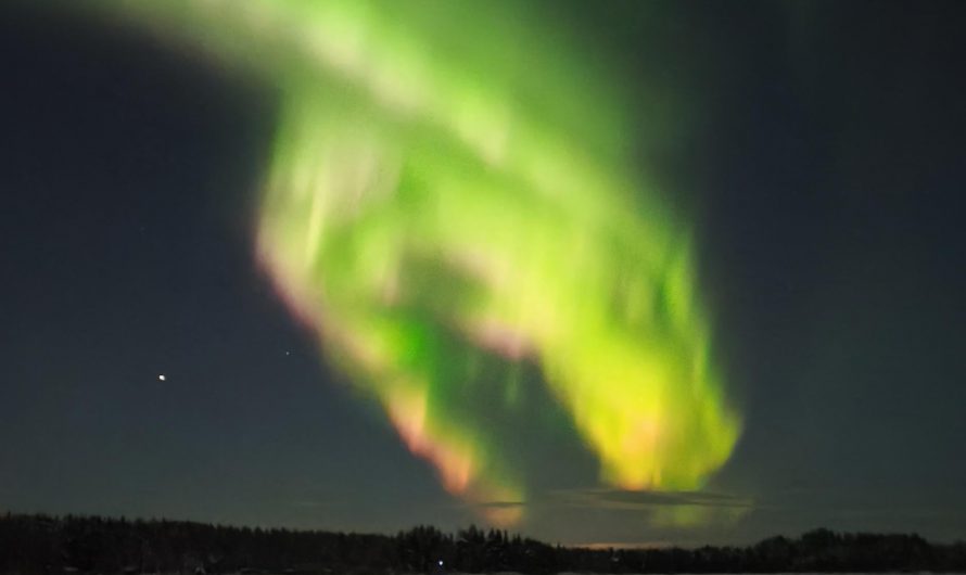 Picture of Aurora Borealis that I took in Lapland