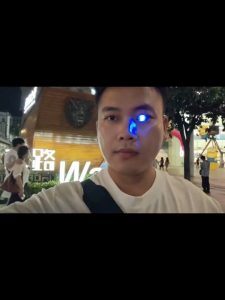This guy lost his eye in an accident then he built A cybernetic bionic prosthetic eye an advanced visual prosthesis or electronic cosmetic device designed to replace a missing eye or restore rudimentary sight. Modern advancements split these technologies into functional bionic vision systems and c