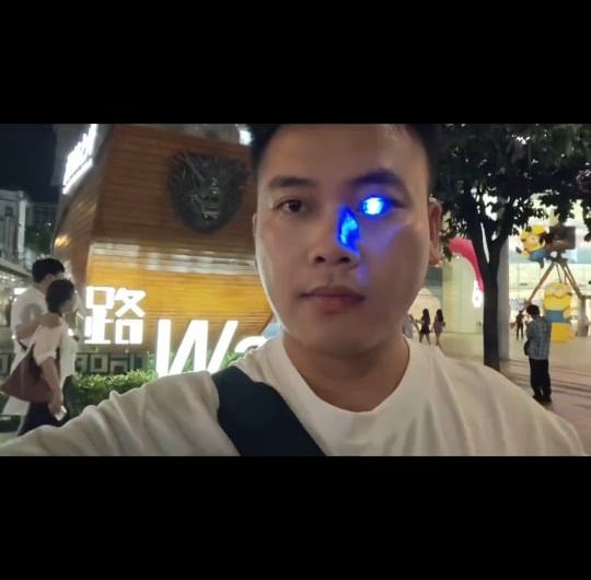 This guy lost his eye in an accident then he built A cybernetic bionic prosthetic eye an advanced visual prosthesis or electronic cosmetic device designed to replace a missing eye or restore rudimentary sight. Modern advancements split these technologies into functional bionic vision systems and c