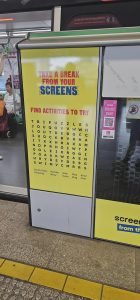 ad in singapore telling people to touch grass