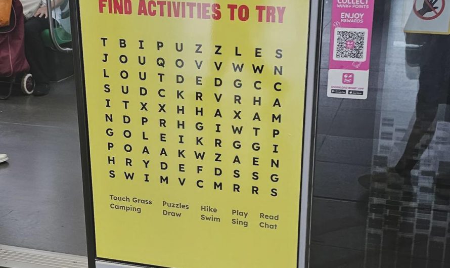 ad in singapore telling people to touch grass